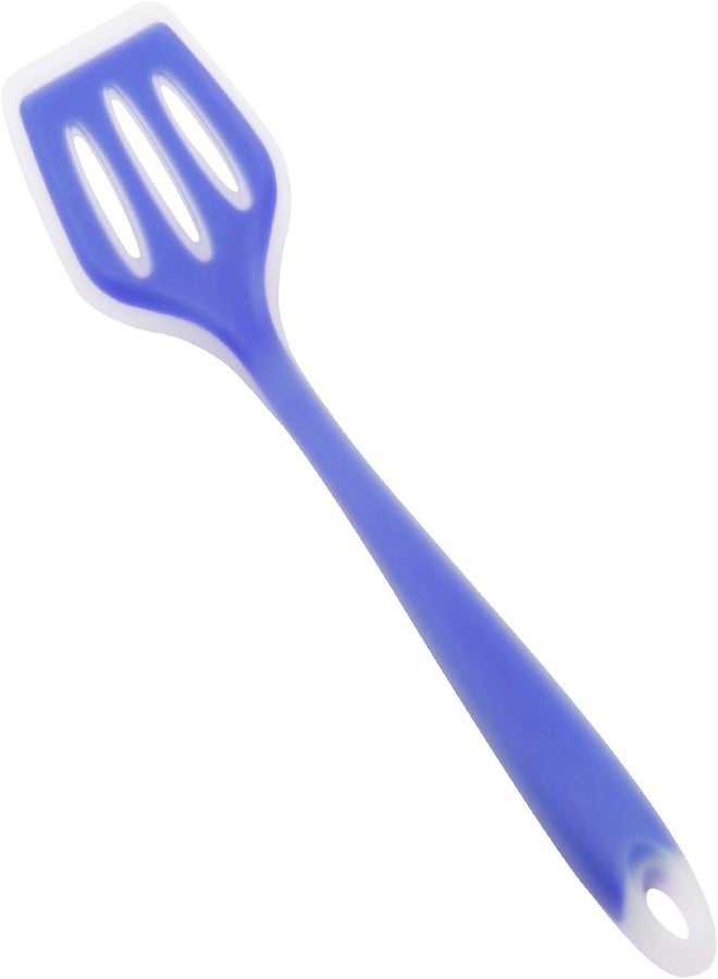 Ramkuwar Non-Stick Silicone Spatula Turner Slotted Fish Turner for Cooking Eggs, Pancakes, Omelets Shovel (Purple, 1 Piece) - Image 1